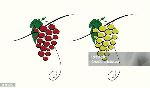 Вино Виноград — стоковая векторная графика и другие изображения на тему Без людей - Без людей, Белый, Белый виноград