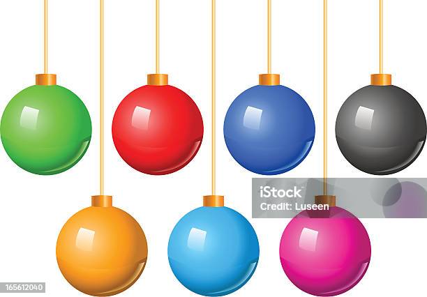 Boże Narodzenie Piłkibauble Zestaw - Stockowe grafiki wektorowe i więcej obrazów Bibelot - Bibelot, Boże Narodzenie, Bombka