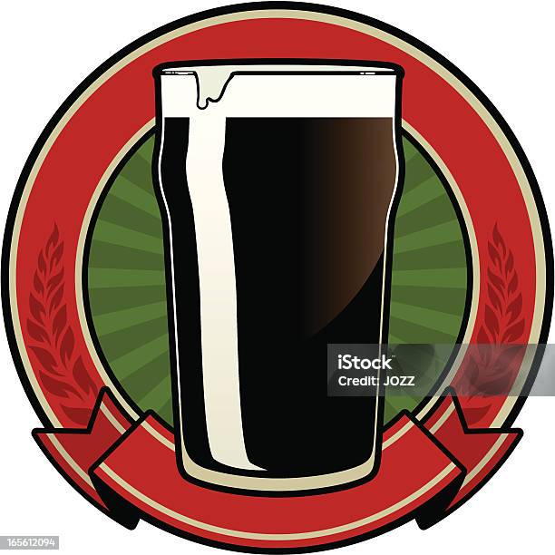 Dark Beer Emblem Stock Illustration - Download Image Now - Alcohol - Drink, Beer - Alcohol, Black Color