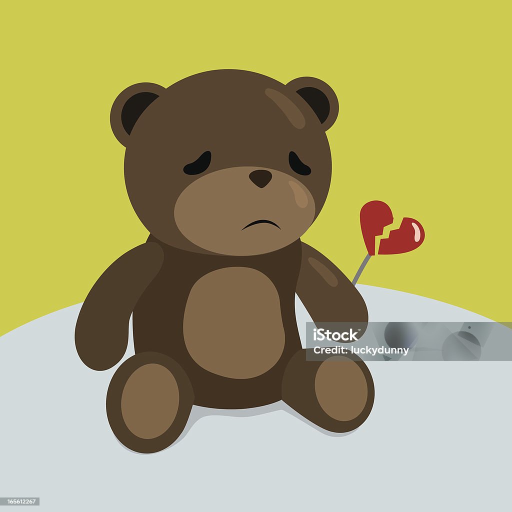 Sad Teddy Bear Stock Illustration - Download Image Now - Teddy ...