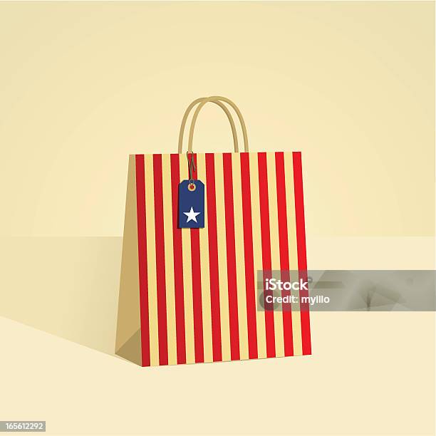 Ilustración de Bolsa De Estados Unidos y más Vectores Libres de Derechos de Regalo - Regalo, Reciclaje, Bandera estadounidense