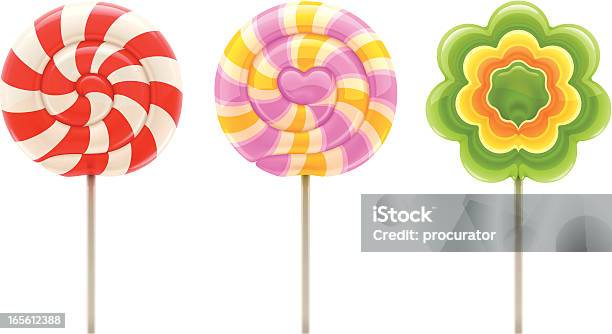 Lollipop Stock Illustration - Download Image Now - Lollipop, Swirl Pattern, Candy