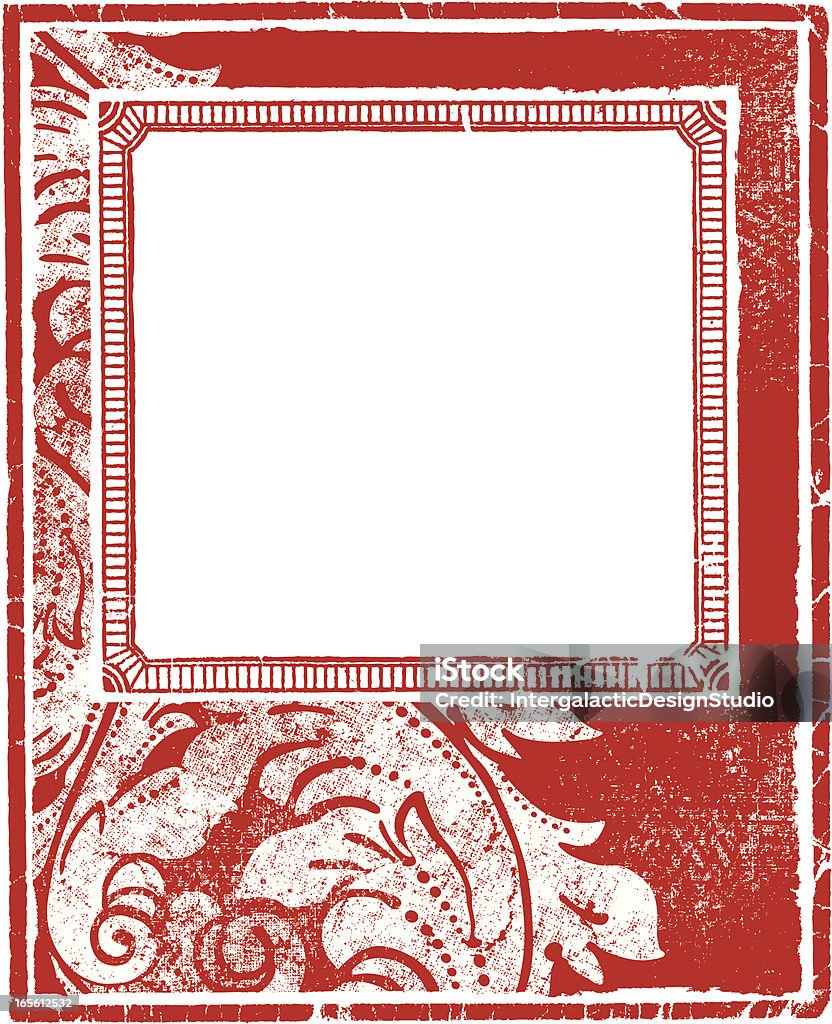 Dekorative Vintage Grunge Frame - Lizenzfrei Abstrakt Vektorgrafik