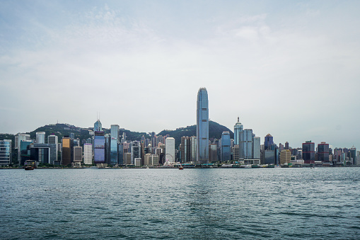Hong Kong view from Victoria Harbour