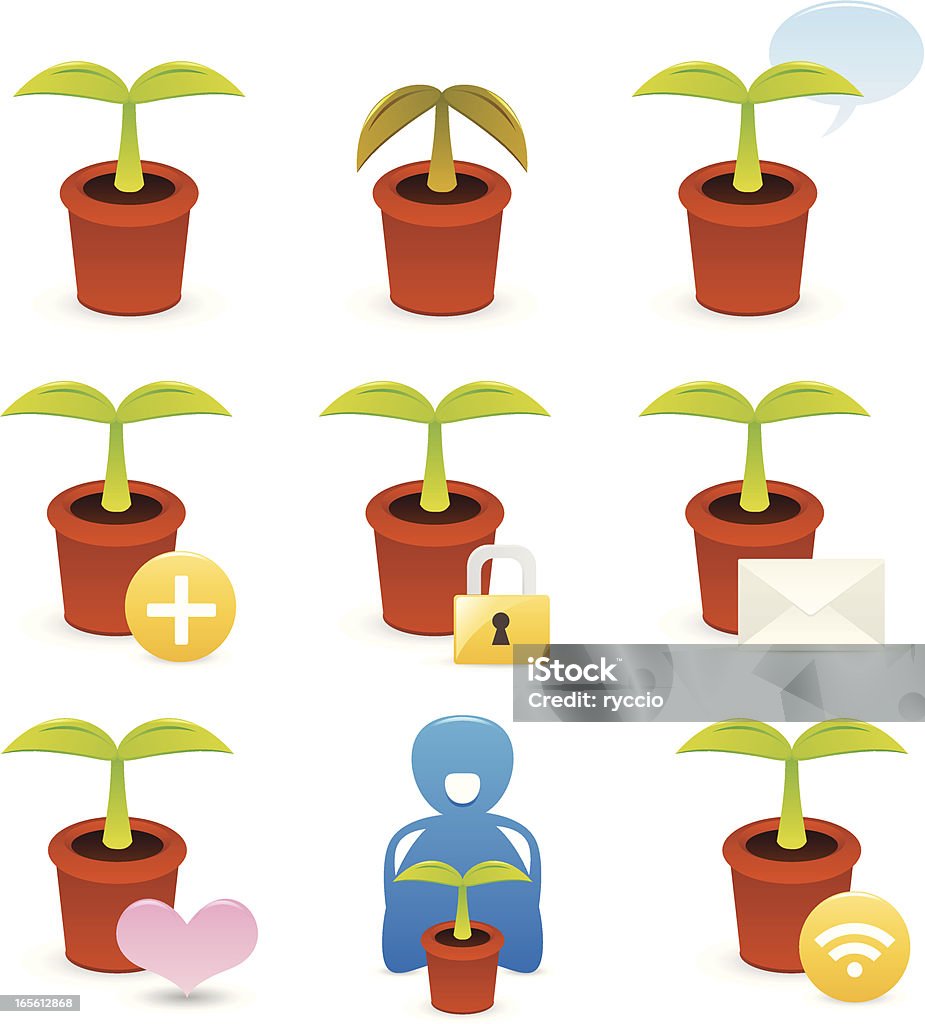 Eco icônes - clipart vectoriel de Adulte libre de droits