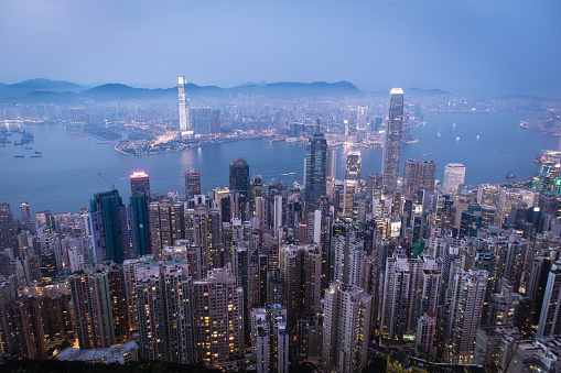Aerial View of Hong kong
