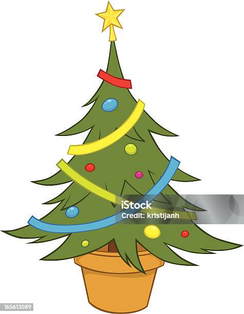 Christmas Weihnachtsbaum Stock Vektor Art und mehr Bilder von Baum - Baum, Christbaumkugel, ClipArt