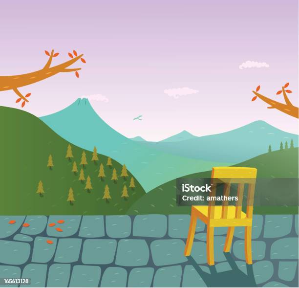 Ilustración de Silla Vista De y más Vectores Libres de Derechos de Patio - Patio, Piedra - Material de construcción, Bloque - Forma