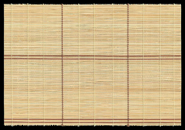 Bamboo mat texture background isolated Bamboo mat texture background isolated on black beach mat stock pictures, royalty-free photos & images