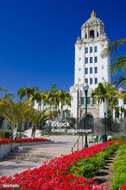 City Hall In Beverly Hills Ca Stock Photo - Download Image Now - Beverly Hills - California, Town Hall - Government Building, Architecture