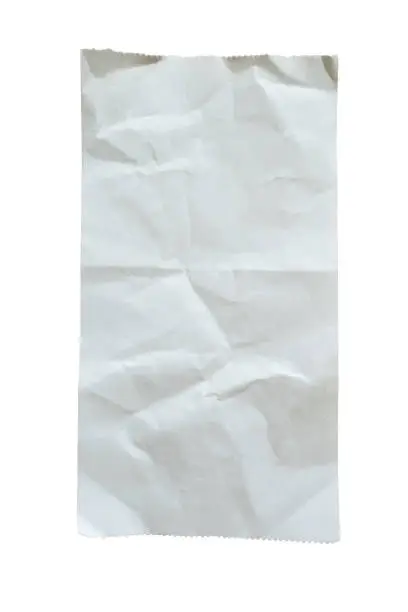 Photo of Crumpled receipt paper
