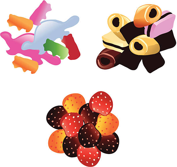 Candies vector art illustration