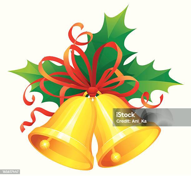 Sino De Natal - Arte vetorial de stock e mais imagens de Artigo de Decoração - Artigo de Decoração, Azevinho, Clip Art