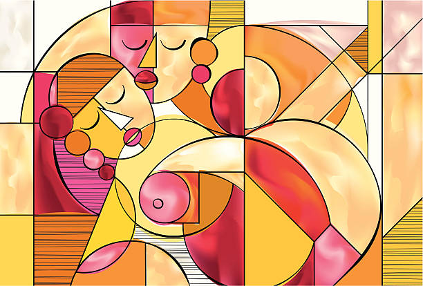 hot und wild - breast sensuality women touching stock-grafiken, -clipart, -cartoons und -symbole