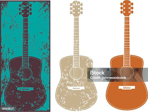 Grunge Guitar Three Stock Illustration - Download Image Now - Guitar, Acoustic Guitar, Vector