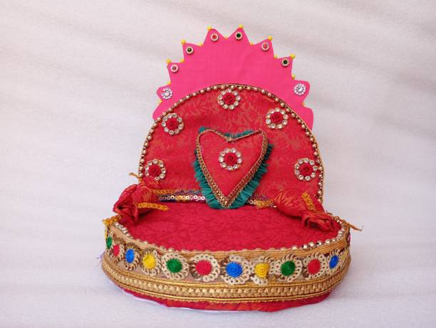 istock Handmade laddu gopal kanha ji bed 1656183426