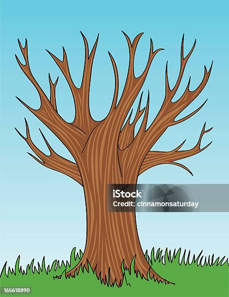 Bezlistne Drzewo - Stockowe grafiki wektorowe i więcej obrazów Bezlistne drzewo - Bezlistne drzewo, Drzewo, Ilustracja