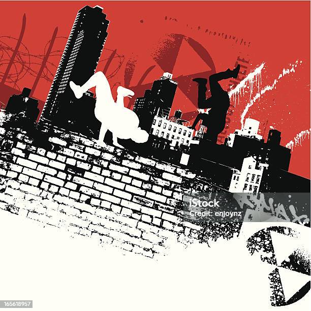 New York Bboys Stock Illustration - Download Image Now - Hip Hop Culture, Graffiti, Backgrounds