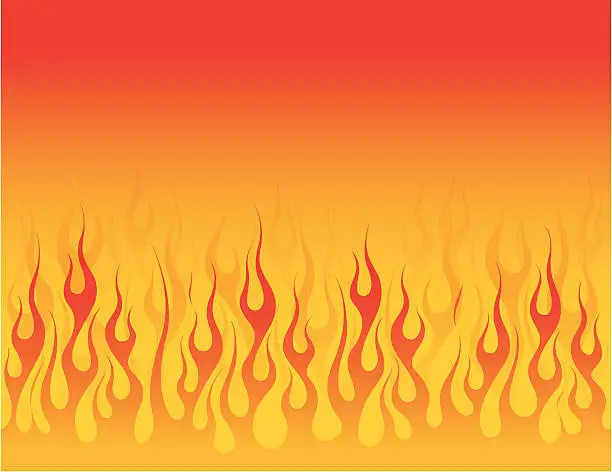 Vector illustration of Smooth Flowing Flame Background