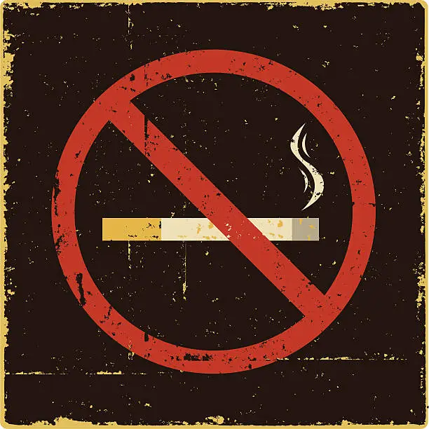 Vector illustration of No Smoking Sign