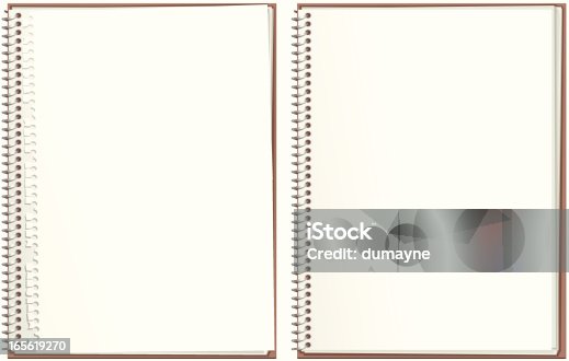 istock Two spiral bound paper notepads 165619270