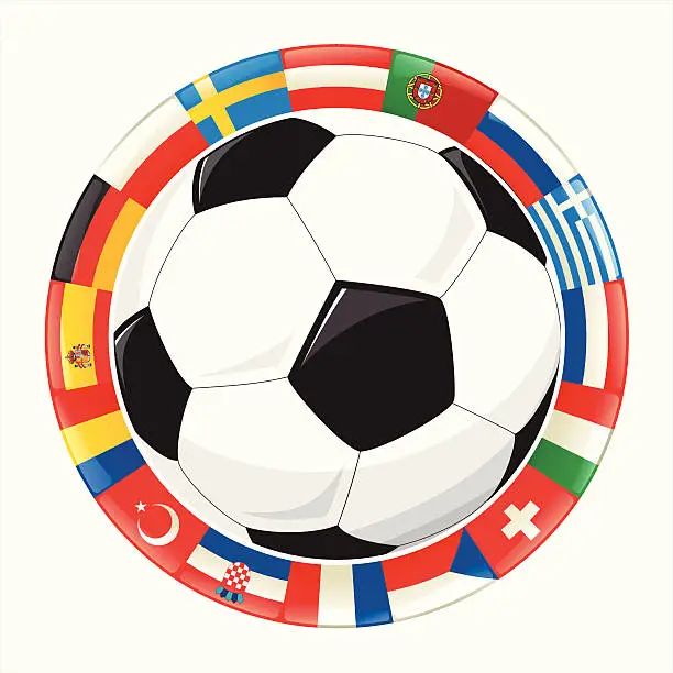 Vector illustration of european soccer