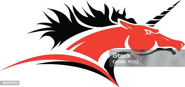 Unicorn Head Mascot Stock Illustration - Download Image Now - Unicorn, Logo, Horned