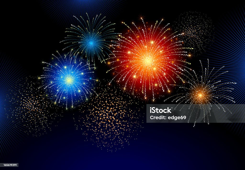 Fireworks Exploding Shape Fireworks Exploding In Dark Background With Different Shapes Stock ...