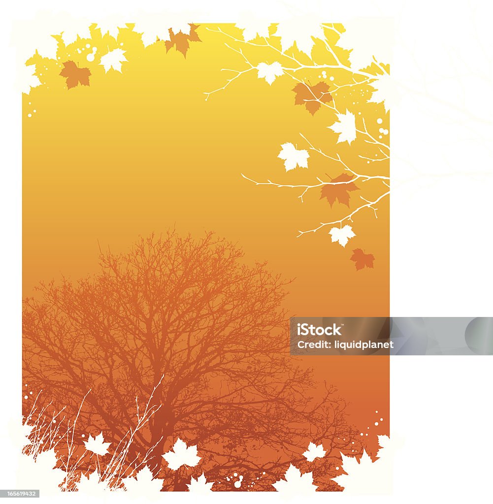 Fondo de otoño - arte vectorial de Belleza de la naturaleza libre de derechos