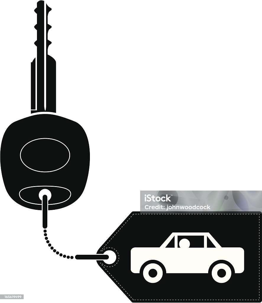 Llave de coche - arte vectorial de Alquiler de coche libre de derechos