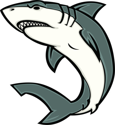cartoon great white shark