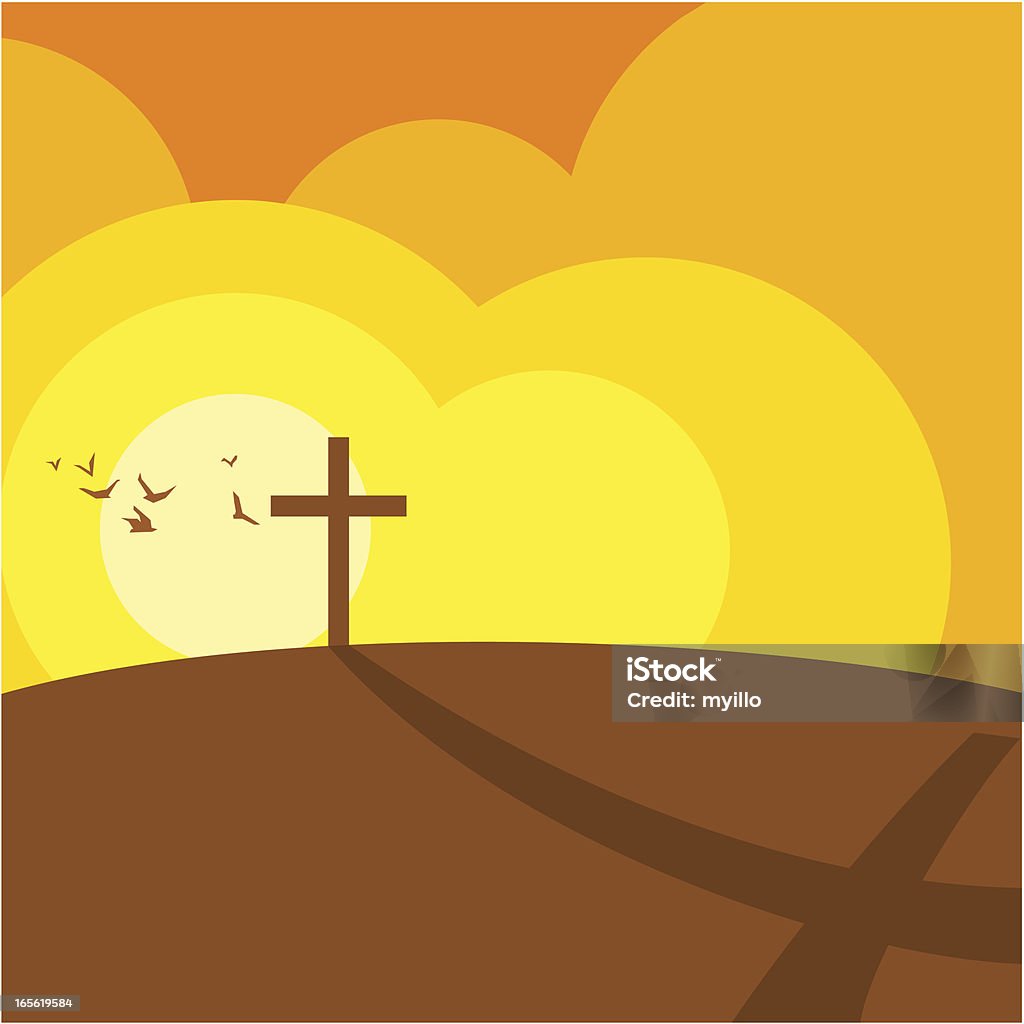 Cross and religion The road at the faith. Please see some similar pictures in my lightboxs: Cross Shape stock vector