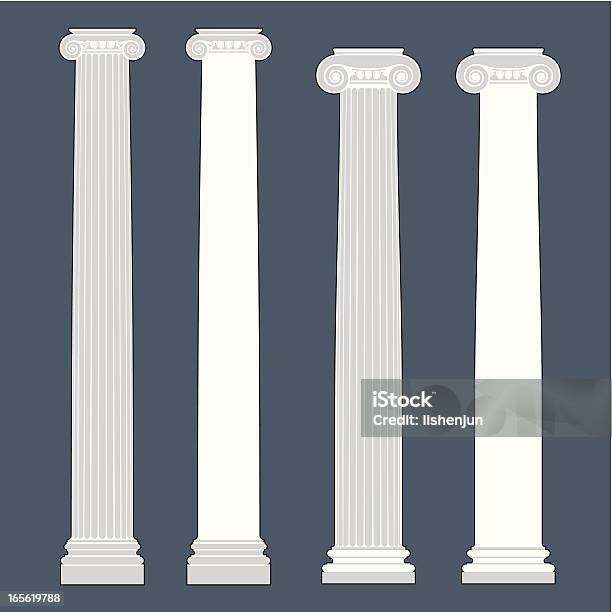 Ordre Ionique Vecteurs libres de droits et plus d'images vectorielles de Colonne architecturale - Colonne architecturale, Culture grecque, Illustration