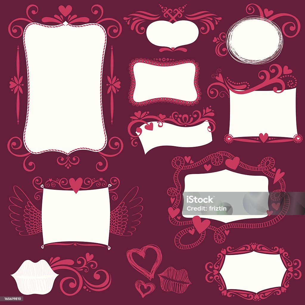 Hand drawn label collection Love is in the air and here is the new hand drawn labels collection!! Frame - Border stock vector