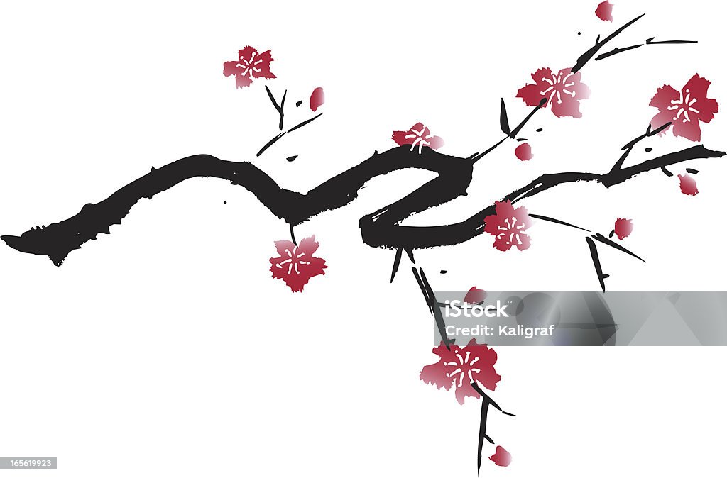 Blossom дизайн - Векторная графика Цветок вишни роялти-фри