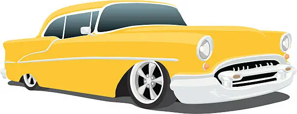 Vector illustration of Classic 1955 Chevrolet Bel Air