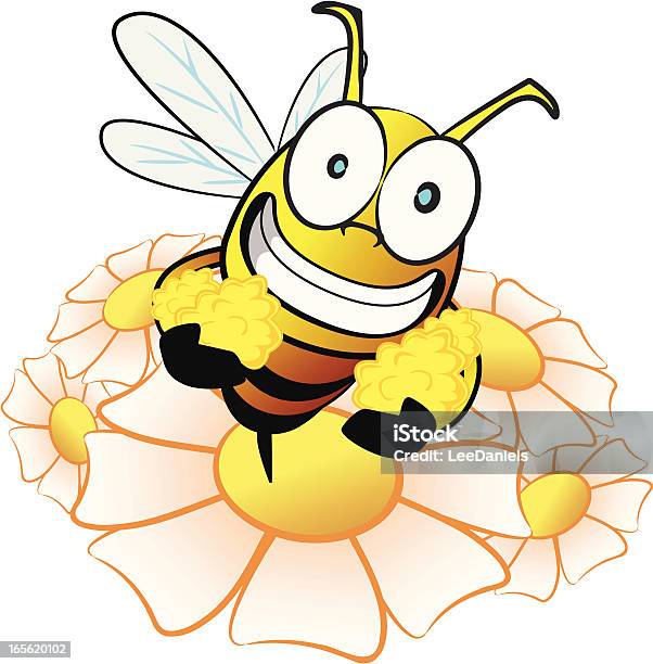 Abeille Collecte Nectar Dessin Animé Vecteurs libres de droits et plus d'images vectorielles de Abeille - Abeille, Bonheur, Cartoon