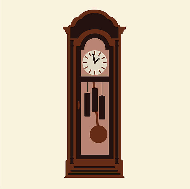 Grandfather Clock vector art illustration