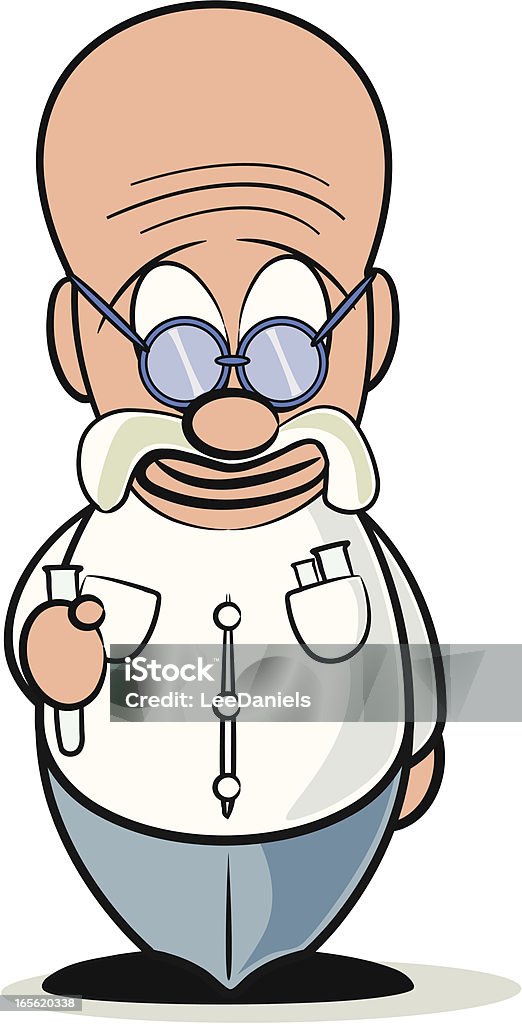 Scientist Cartoon Stock Illustration - Download Image Now - Cartoon,  Completely Bald, Cute - iStock