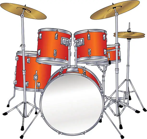 Vector illustration of Drum Kit