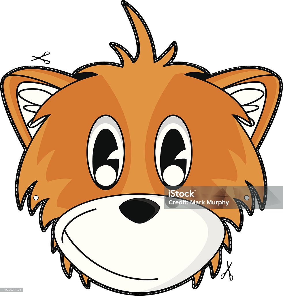 Kids Fox Mask Stock Illustration - Download Image Now - Animal, Animal  Wildlife, Cartoon - iStock
