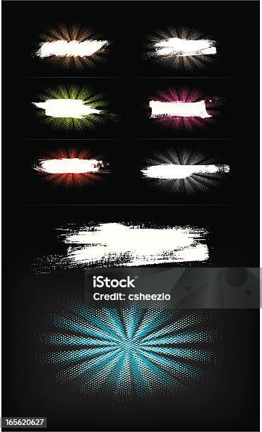 Pack Di Banner - Immagini vettoriali stock e altre immagini di A forma di stella - A forma di stella, Arrugginito, Astratto