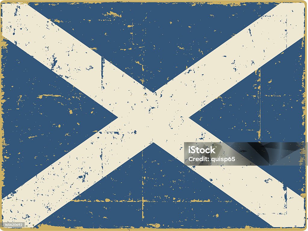 Bandera escocesa - arte vectorial de Bandera escocesa libre de derechos