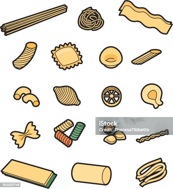 Pasta Stock Illustration - Download Image Now - Pasta, Shape, Macaroni