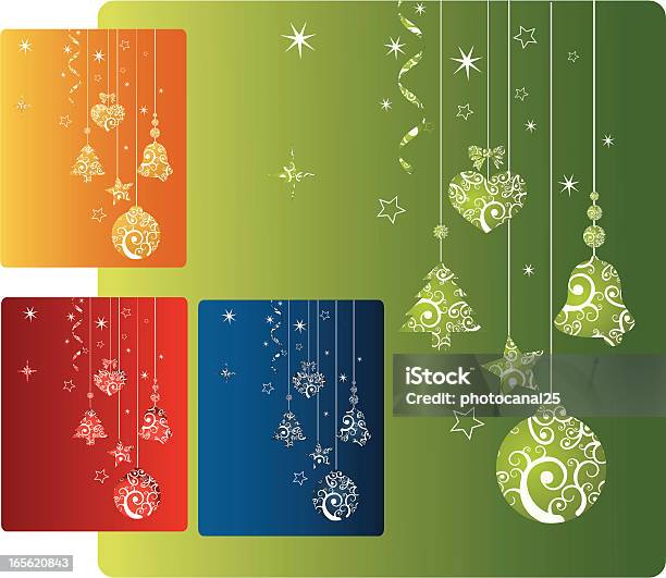 Cor Cartão De Natal - Arte vetorial de stock e mais imagens de Fita - Fita, Natal, Plano de Fundo