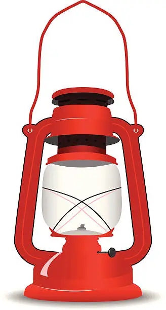 Vector illustration of gas lamp