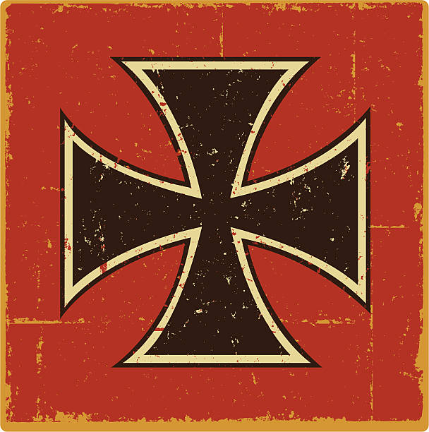 Iron Cross Grunge Iron Cross iron cross stock illustrations