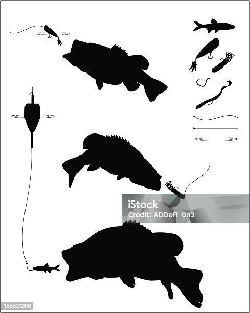 Bass ジョンフィッシングシルエットセット - 魚のベクターアート素材や画像を多数ご用意 - 魚, 水産業, 釣りをする