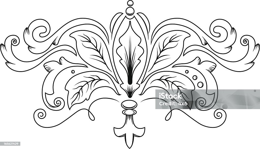 Design Floral - Royalty-free Arte Linear arte vetorial