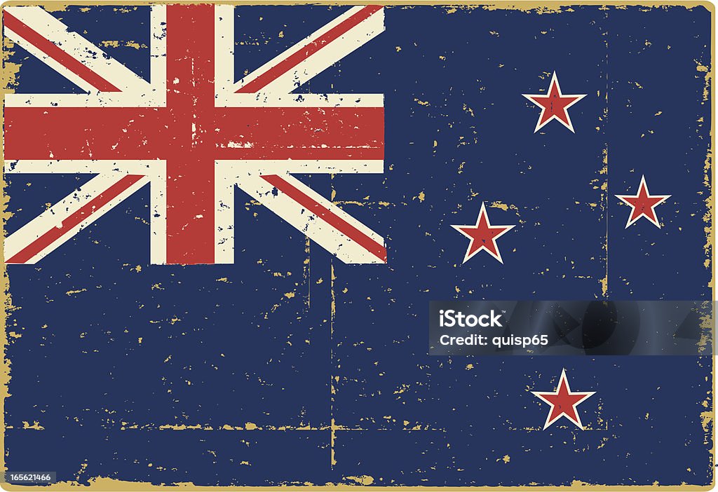 Drapeau National de Nouvelle-Zélande - clipart vectoriel de Drapeau néo-zélandais libre de droits